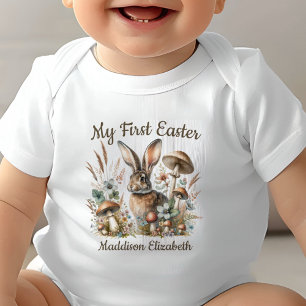 First Easter Jack Rabbit Baby Bodysuit
