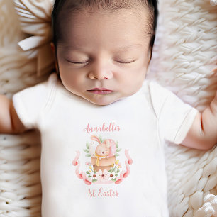 First Easter Personalized Baby girl Baby Bodysuit