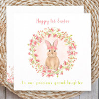 First Easter Pink Bunny Girl Granddaughter