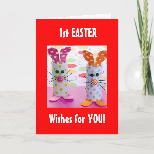 FIRST EASTER WISHES FOR FUN FOR YOU HOLIDAY CARD (Front)