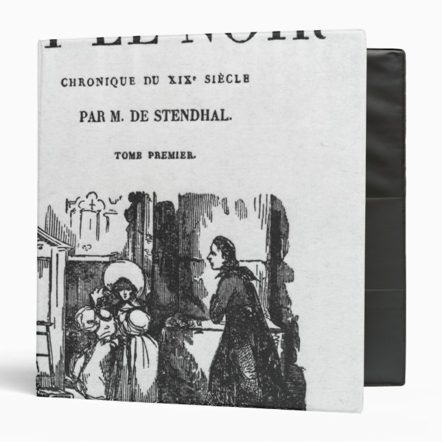 First Edition of 'The Red and the Black' Binder (Front/Inside)