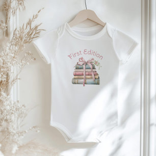 First Edition Storybook New Chapter baby shower Bodysuit