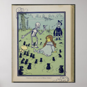 First Edition Wizard of Oz Children's Book Image Poster