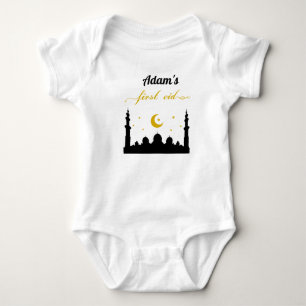 First Eid Custom Name Baby Bodysuit