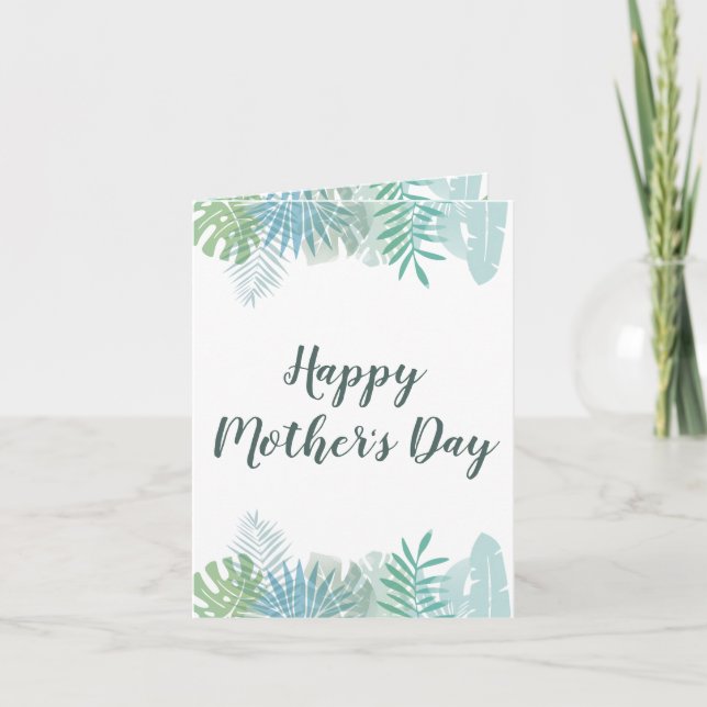 First Everything: Mother's Day Leafy Green Card (Front)