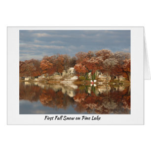 First fall snow on Pine Lake #3