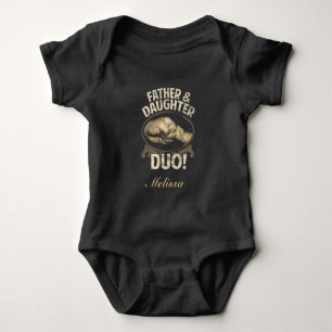 First Father Day Father Daughter Duo Custom Baby Bodysuit