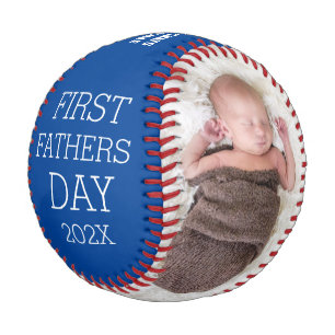 First Father Day, Fathers Day Photo Baseball
