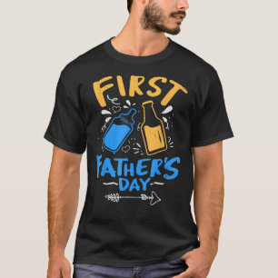 First Father s Day  Beer Baby Bottle Daddy 2023 Vi T-Shirt