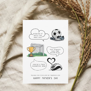 First Father’s Day   custom Soccer Dad Greeting