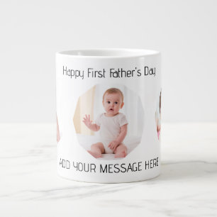 First Father’s Day Photo Large Coffee Mug