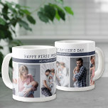 First Father's Day as Daddy - 5 Photo Collage Large Coffee Mug<br><div class="desc">Create your own First Father's Day mug for a new dad, using 5 of your favourite photos with your new baby. The template is set up for you to edit as much of the wording as you wish - which currently reads "happy first father's day as [name's] daddy". The design...</div>