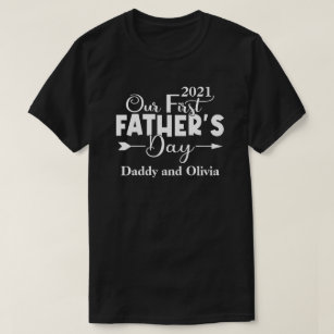 First Father's Day Black Men T-Shirt