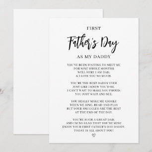 First Father's Day Card from Baby
