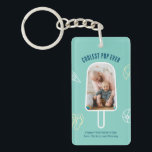 First Father's Day Custom Photo Funny Cool Dad Keychain<br><div class="desc">Personalized Father's Day gift for your dad to celebrate Father's Day. Whether it's for a new dad, stepdad, old and classic dad, or dad-to-be, the custom text function will get you covered. You can change the text to your desired wording and upload your own custom photo. Get something memorable and...</div>