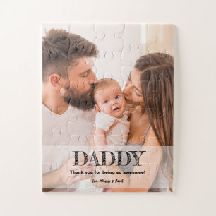 First Father's day Custom Photo Gift dads day Jigsaw Puzzle