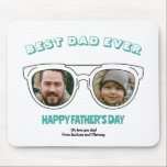 First Father's Day Dad Custom Photo Cool Summer Mouse Pad<br><div class="desc">Personalized Father's Day gift for your dad to celebrate Father's Day. Whether it's for a new dad, stepdad, old and classic dad, or dad-to-be, the custom text function will get you covered. You can change the text to your desired wording and upload your own custom photo. Get something memorable and...</div>