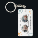 First Father's Day Dad Custom Photo Sunglasses Keychain<br><div class="desc">Personalized Father's Day gift for your dad to celebrate Father's Day. Whether it's for a new dad, stepdad, old and classic dad, or dad-to-be, the custom text function will get you covered. You can change the text to your desired wording and upload your own custom photo. Get something memorable and...</div>