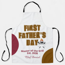 First Fathers Day Grill Master Est 2026 New Dad