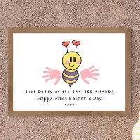 First Father's Day Handprint flower Art