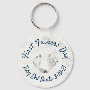 first fathers day keychain