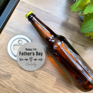 First Father's Day Personalized Bottle Opener