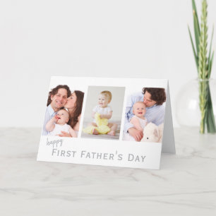 First Father's Day Photo Collage Card
