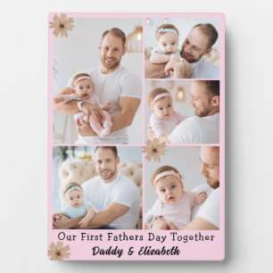 First Fathers day photo collage Plaque