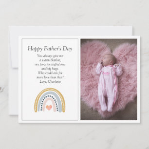 First Father's Day Photo  Holiday Card