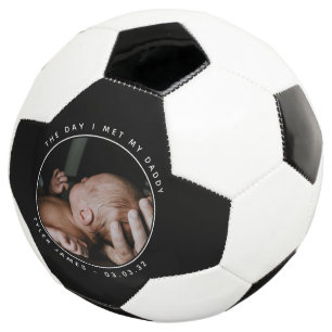 First Father's Day Photo  Soccer Ball