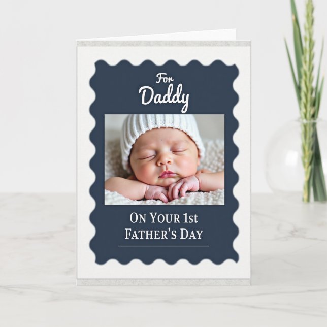 First Fathers Day Portrait Card (Front)