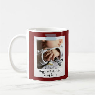 First Father's Day Snapshot Style Photo Keepsake Coffee Mug