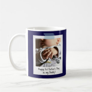 First Father's Day Snapshot Style Photo Keepsake Coffee Mug