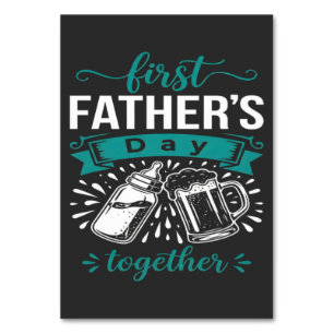 First Father's Day Together Table Number