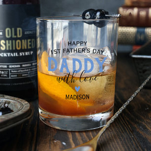 First Father's Day Whiskey Glass