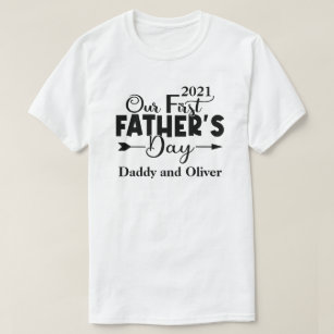 First Father's Day White Men T-Shirt