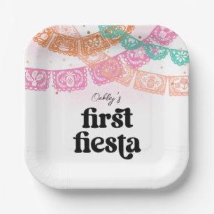 First Fiesta Birthday Party Plates