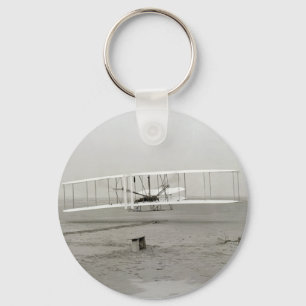 First flight Motorized Airplane, Wright Brothers Keychain