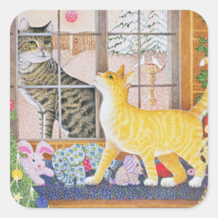 First Footing Square Sticker