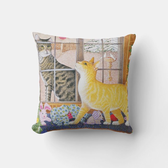 First Footing Throw Pillow (Front)