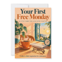 First Free Monday Retirement Wishes Activity Card