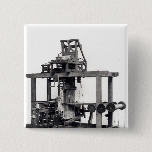 First fully automated loom 2 inch square button (Front)