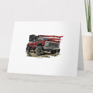 First gen pickup truck old truck vintage truck card