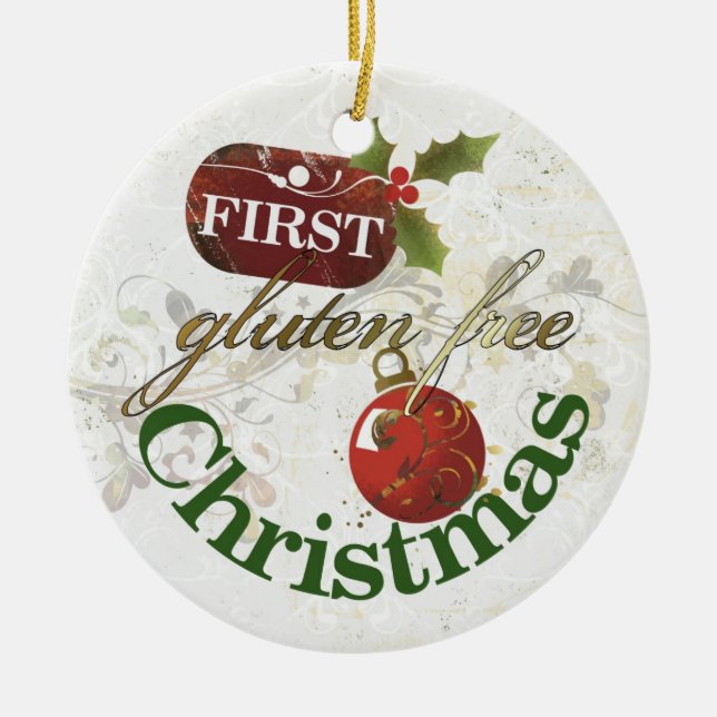 First Gluten Free Christmas Ornament (Front)