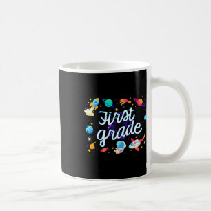 First Grade Astronaut Planets Space Back To School Coffee Mug