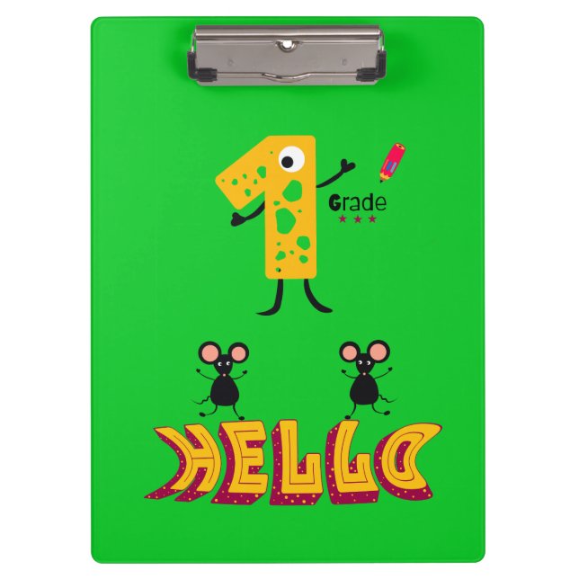 First grade clipboard (Front)