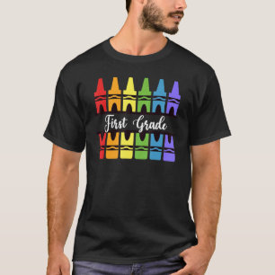 First Grade Colouring Tee Back To School First Gra