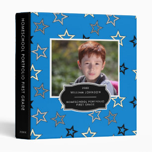 First Grade   Comic Book Homeschool Portfolio Binder