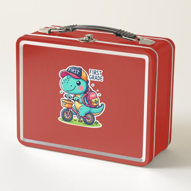First Grade Dino Schul Lunchbox (Front)
