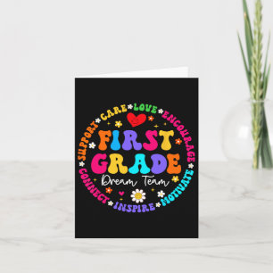 First Grade Dream Team Back To School Teacher Love Card